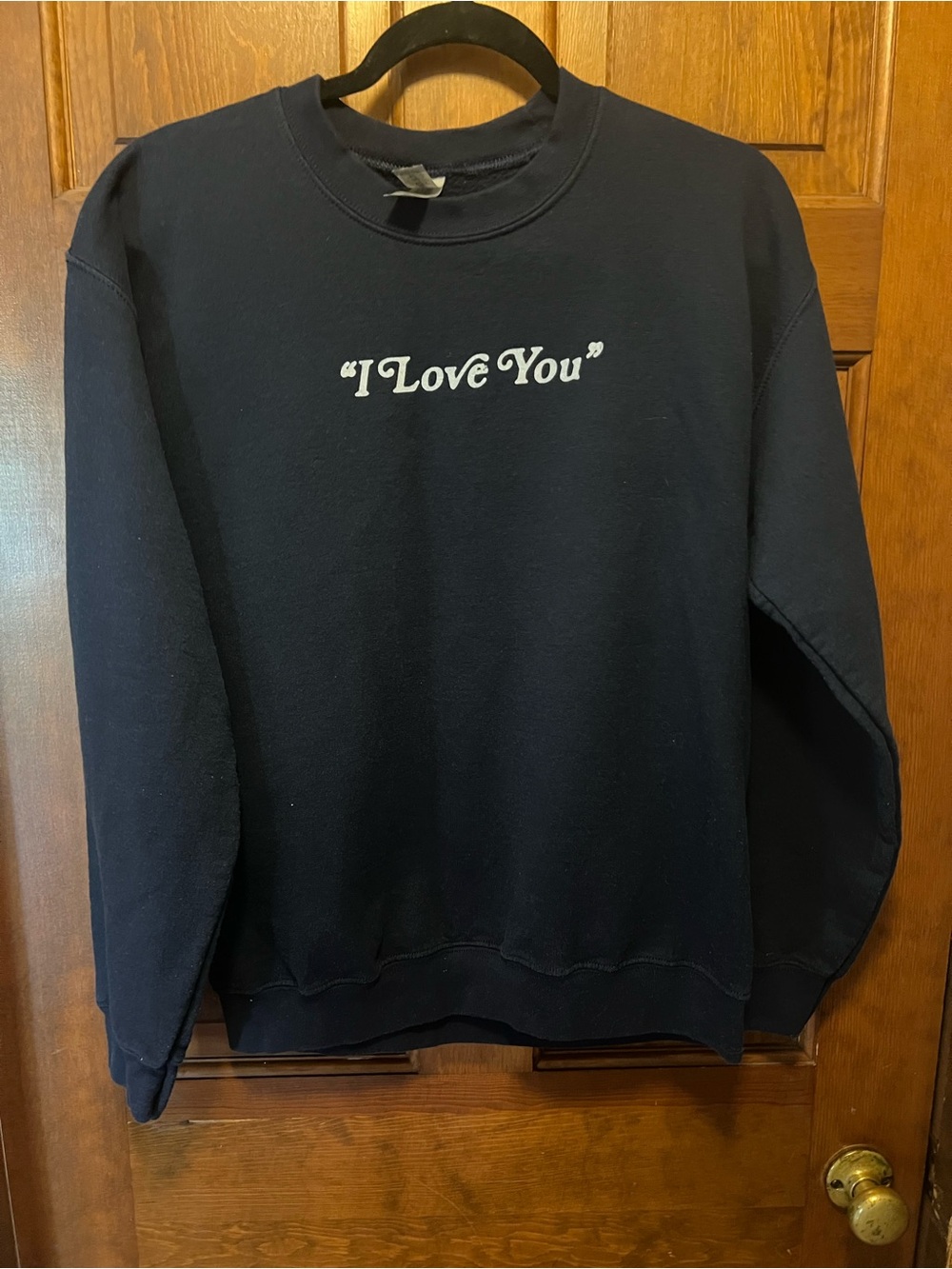 Taylor Swift Navy 'I Love You' Crewneck Sweatshirt, great condition!